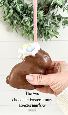 The best chocolate Easter bunny espresso martini for your Easter brunch Fun Easter Treats, Easy Drinks To Make, Easter Cocktails, Espresso Martinis, Lucky Charms Cereal, Chocolate Bunnies, Easter Desserts Recipes, Chocolate Easter Bunny, Spring Cocktails