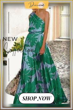 Women's Swing Dress Maxi Long Dress Sleeveless Print Trees / Leaves Spring & Summer One Shoulder Hot Holiday Beach Vacation Dresses Green Rose Red S M L Xl Xxl Green Floral Sleeveless Dress For Beach, Green Floral Print Sleeveless Dress For Beach Season, Sleeveless Green Floral Maxi Dress, Sleeveless Sundress For Summer Holiday, Summer Sleeveless Sundress For Holiday, Sleeveless Summer Sundress For Holiday, Green Bohemian Sleeveless Dress For Party, Green Bohemian Sleeveless Party Dress, Sleeveless Halter Dress For Summer Garden Party