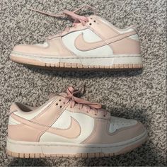 Womens Nike Dunk Low In Orange Pearl. Worn 3 Times. No Signs Of Wear. Retail For $200+ Casual Peach Round Toe Sneakers, Peach Round Toe Sneakers For Streetwear, Nike Dunks Orange, Shoes Nike Dunks, Womens Nike, Nike Dunk Low, Dunk Low, Pearl Color, Shoes Nike