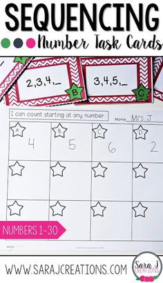 the printable numbers task cards for rounding to 30