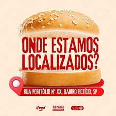 a sandwich with the words, one estamos localizados?