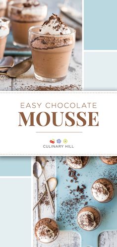 the cover of easy chocolate mousse