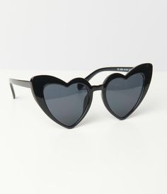 Trendy Black Heart-shaped Sunglasses, Cute Black Sunglasses With Uv Protection, Trendy Heart-shaped Tinted Sunglasses, Trendy Heart Shaped Tinted Sunglasses, Black Heart Sunglasses, 50s Sunglasses, 50s Accessories, 1950s Accessories, Subtle Cat Eye