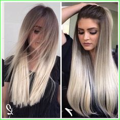 Long Sleek Hair, Hairstyles Straight, Hair Dyes, Long Face Hairstyles, Penteado Cabelo Curto, Brown Blonde Hair, Long Blonde, Cornrow Hairstyles