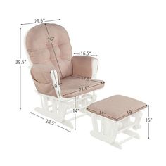 Costway Baby Nursery Relax Rocker Rocking Chair Glider & Ottoman Set W/ Cushion : Target Rocking Chair Glider, Nursery Rocking Chair Glider, Baby Rocking Chair, Glider And Ottoman, Rocking Chair Set, Rocking Chair Nursery, Chair With Ottoman, Glider Rocker, Ottoman Cushion