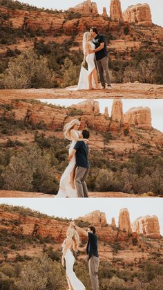 a man and woman are kissing in the desert