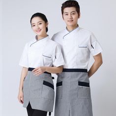 Chef Suit Design, Kitchen Staff Uniform, Chef Jackets Design, Cook Clothes, Working Uniform, Chef Uniforms, Kitchen Cooker