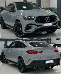 two different views of the mercedes gle coupe