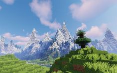 Mountain Side Village Minecraft, Minecraft Mountain Side Base, Minecraft Plains Biome, Minecraft Custom Mountain, Minecraft Beautiful, Minecraft Mountain Statue