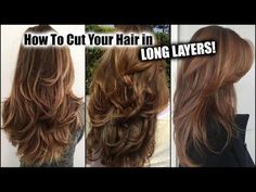 How To Cut Your Own Hair In Long Layers - Welcome To The One Percent Easy Layered Haircuts Diy, Layers At Home Hair Haircuts, How To Do Butterfly Haircut Long Hair, Layering Hair Diy At Home, How To Cut Your Hair In Layers, Cut Long Layers At Home, How To Cut Your Own Hair In Layers Long, Layered Haircut Diy, Diy Haircut Layers Medium