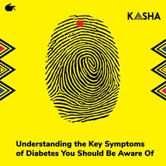 a fingerprint with the words, understand the key symptoms of diabets you should be aware of