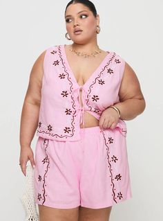 Bellamore Set Pink Curve Spring Vacation Set With Elastic Waistband, Spring Vacation Sets With Elastic Waistband, Summer Daywear Sets With Elastic Waistband, Summer Loungewear Sets With Drawstring, Dark Feminine, Beauty Kit, Fleece Dress, Sweatshirt Set, Outerwear Outfit