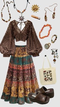 #stevienicks #boho #hippie Hippie Outfit Inspo, Look 80s, Boho Style Outfits