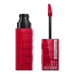 Maybelline Vinyl Ink - Wicked (50) Wine Red Lipstick, Maybelline Super Stay Vinyl Ink, Maybelline Superstay Vinyl Ink, Superstay Maybelline, Maybelline Lipstick, Maybelline Superstay, Maybelline Super Stay, Dry Lips, Rimmel