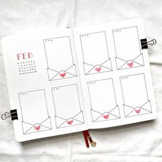 the brainy bujo on Instagram: “F E B R U A R Y • weekly 3 💌 a little love letter for each day of the week 💖 • • • • • #bulletjournal #bujo #bulletjournaljunkies…” Love Bujo Theme, February Bujo Spread, February Bujo Theme, Valentines Bujo, February Journal Ideas, February Stickers, February Spread, February Bujo, Bujo 2025