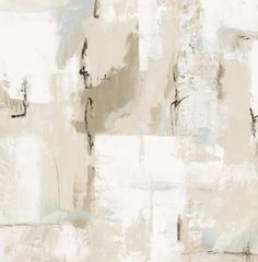 an abstract painting with white and beige colors