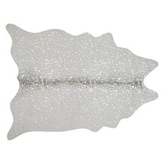 a white pillow with silver glitter on it