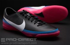 a pair of black and pink shoes on a black background with the words pro direct