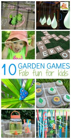 the top ten garden games for kids to play with in their yard or back yard