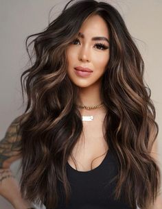 Brown Balayage Hair Extensions, Lighter Brown Hair, Beige Hair, Dark Brunette Hair, Hair Color Caramel, Brown Hair Dye, Chocolate Hair, Korean Hair