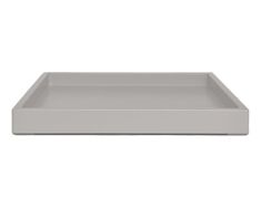 a white tray with no handles on it