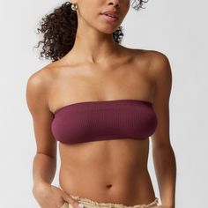 New With Tags. Strapless Bra Friendly Beach Top, Urban Outfitters Stretch Seamless Crop Top, Urban Outfitters Seamless Stretch Crop Top, Urban Outfitters Seamless Crop Top, Strapless Seamless Bra For The Beach, Bandeaus, Maroon Color, Bandeau Top, Women's Intimates