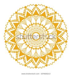 an abstract yellow and white circular design