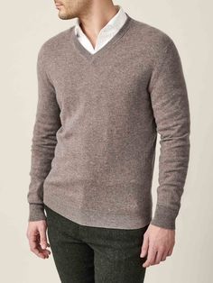 Venezia - Crafted in Italy | Luca Faloni Classic Fitted V-neck Polo Sweater, V-neck Polo Sweater For Work, Classic Fitted V-neck Sweater, Classic V-neck Sweater With Ribbed Cuffs, Merino Wool V-neck Sweater For Layering, Classic Knit V-neck Sweater For Winter, Elegant V-neck Sweater For Business Casual, Classic Fitted Cashmere V-neck Sweater, Classic Cashmere V-neck Sweater With Long Sleeves