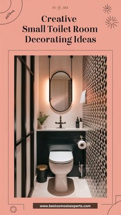 Transform your small toilet room with these clever Small Toilet Room Decorating Ideas. Discover space-saving solutions and stylish designs to maximize every inch. Elevate your bathroom decor with these inspirational tips. #smallbathroomdecor #homedecor #interiordesign Tiny Cloakroom Toilet Ideas, Small Wc Design Ideas, Downstairs Toilet Decor Ideas, Small Toilet Sink, Tiny Toilet Room Ideas Wall Colors, Small Toilet Sink Ideas, Small Toilet Renovation, Small Dark Toilet Room, Cloakroom Decor Ideas