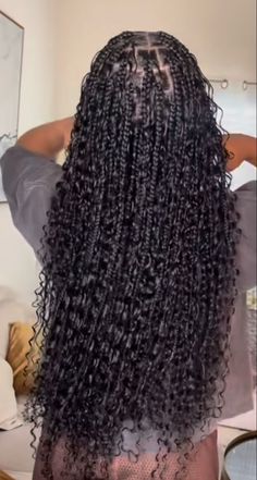 Boho Goddess Braids, Goddess Knotless Braids, Goddess Knotless, Boho Braided Hairstyles, Goddess Braids Hairstyles, Cute Box Braids Hairstyles, Protective Hairstyles Braids, Hair Twist Styles