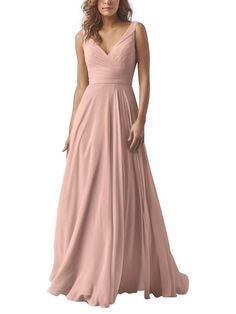 a bridesmaid in a dusty pink dress