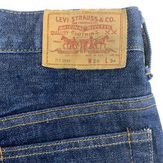 Levi’s denim 717 pants Size: 29" x 34" 1970s red tab redyed blue Levi's Retro Bottoms With Five Pockets, Levi's Selvedge Dark Wash Bottoms, Vintage Levi's Straight Leg Bottoms, Vintage Tapered Leg Jeans With Belt Loops, Levi's Vintage Rigid Denim Bottoms, Levi's Vintage Dark Wash Jeans, Vintage Levi's Dark Wash Jeans, Vintage Levi's Denim Blue Jeans, Levi Strauss & Co