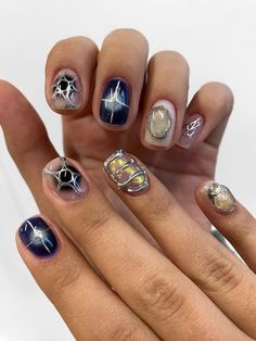 Masculine Nail Designs, Masculine Nails, Hello Nails, Hard Nails, Drip Nails, Grunge Nails