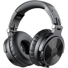 the headphones are black and silver