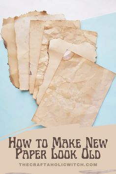 how to age papers How To Antique Paper Diy, How To Make A Book Look Vintage, Old Paper Crafts Ideas, Diy Old Paper Look, How To Make Book Pages Look Old, Diy Paper Letter, How To Make Ancient Paper, How To Make Pages Look Old, How To Make A Vintage Journal