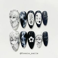 IG: @Trenie_nails Anime Nail Art, Anime Nail, Cute Short Nails, Blue Lovk, Anime Nails, Blue Lock, Short Nails, Stylish Nails, Nails Inspiration