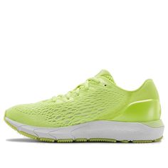 Under Armour Hovr Sonic 3 W8ls Marathon Running Shoes/Sneakers Neon Yellow Breathable Sneakers For Light Sports, Green Athleisure Running Shoes For Spring, Green Breathable Running Shoes For Spring, Functional Green Running Shoes For Spring, Yellow Running Shoes For Spring Sports, Green Spring Running Shoes, Casual Under Armour Running Shoes For Light Sports, Casual Neon Yellow Running Shoes For Sports, Casual Under Armour Running Shoes