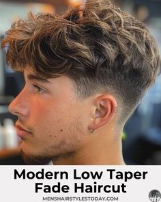 Modern Low Taper Fade Men’s V Haircut, Longer On Top Mens Hair, Short Sides Longer Top Hair Men, Low Taper Fade Boys Haircut, Haircut For Men With Thick Hair, Blowout Taper Hair, Men’s Haircut Low Fade, 2024 Teenage Boys Haircut Trends, Low Fade With Long Hair On Top