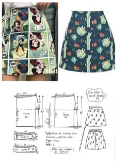 the pattern for this skirt is very easy to sew