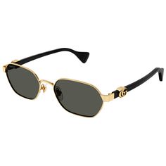 Explore The Elegant Gucci Gg1593s-001 Sunglasses In Gold Black. Crafted With A Luxurious Gold Frame And Stylish Black Accents, These Sunglasses Offer Both Unmatched Style And Effective Uv Protection. Perfect For Those Who Value Sophistication And Eye Safety In Their Eyewear. Elevate Your Look With These Stunning Sunglasses From Gucci. Eye Safety, Oversized Round Sunglasses, Gucci Glasses, Gucci Eyewear, Black Cat Eyes, Gucci Sunglasses, Gucci Accessories, Elevate Your Look, Gucci Black