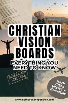 a book with the title christian vision boards everything you need to know