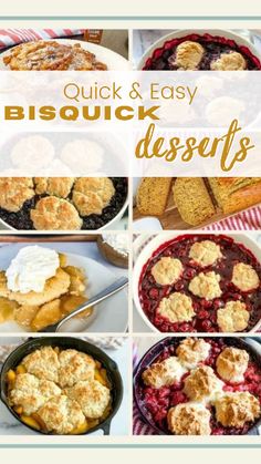 quick and easy biscuit desserts are the perfect way to use up leftover biscuits