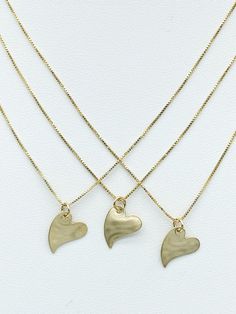 Sideways hanging simple gold filled heart. 16 inch gold filled chain. Perfect for your valentine! Earrings Inspiration, Short Necklace, Gold Filled Chain, Long Necklace, Gold Filled, Choker Necklace, Chain, Gold