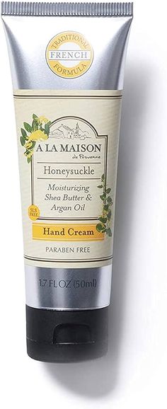 Amazon.com : A LA MAISON De Provence Hand and Body Cream | Natural Moisturizing Lotion with Argan Oil and Shea Butter | Moisturizer for Dry Skin | Paraben and Phthalates Free | Honeysuckle Scent 1.7 Oz (1 Pack) : Beauty & Personal Care Shea Butter Moisturizer, Girl Essentials, Lotion For Dry Skin, Moisturizing Lotion, Moisturizer For Dry Skin, Cream Lotion, Moisturizing Lotions, Dry Hands, Argan Oil