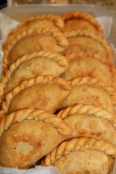 there are some fried food in the basket