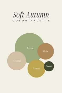 the color palette for soft autumn