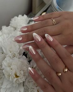 80+ ELEGANT WEDDING NAILS FOR BRIDES - Stylin by Sarita Unique Bridal Nails, Blushing Nails, Engagement Nails, Aesthetic Nail, Moon Nails, Chanel Collection, Pearl Nails, Wedding Nails Design, Bride Nails