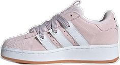 Pink Adidas Lace-up Sneakers, Pink Skate Shoes With Laces For Sports, Adidas Pink Skate Shoes With Boost Midsole, Pink Adidas Logo Skate Shoes, Pink Adidas Skate Shoes For Sports, Adidas Originals Superstar, Adidas Originals, Pink White, Adidas