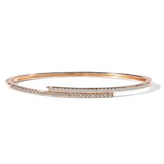 18k Rose Gold Natural Diamond Bracelet 7/8 ct tw Rose Gold Diamond Bracelet, Dove Jewelry, Gold For Women, Bracelets Gold Diamond, Rose Gold Wedding, Diamond Shop, Women Diamond, Rose Gold Diamonds, White Rose Gold