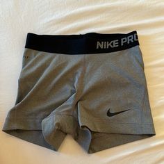 Brand New Without Tags Nike Pro Spandex, Grey Xs Nike Gray Activewear For Workout, Sporty Gray Nike Activewear, Nike Sporty Gray Activewear, Gray Nike Pro Shorts, Nike Pro Shorts Black, Nike Pros Shorts Collection, Nike Pro Shorts Colors, Nike Pro Spandex Shorts Blue, Shorts Nike Pro